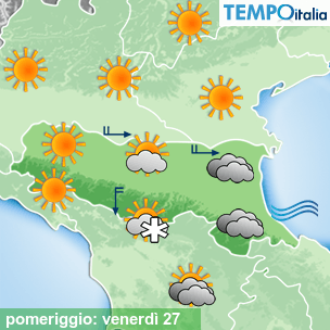 Mappa pomeriggio per la giornata del 2026-03-27