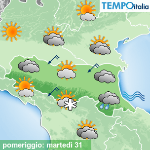 Mappa pomeriggio per la giornata del 2026-03-31