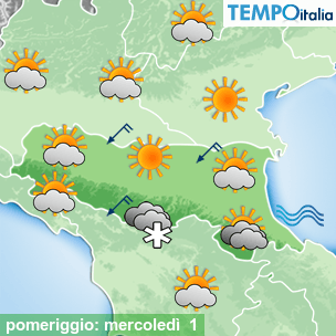 Mappa pomeriggio per la giornata del 2026-04-01