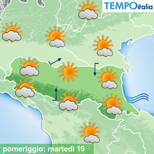 Mappa pomeriggio per la giornata del 2026-05-19