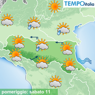 Mappa pomeriggio per la giornata del 2026-07-11