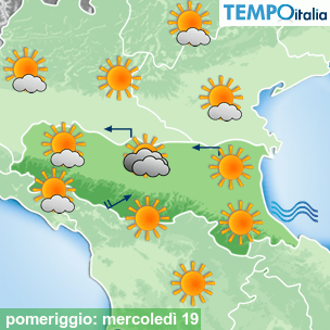 Mappa pomeriggio per la giornata del 2026-08-19