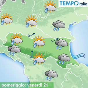 Mappa pomeriggio per la giornata del 2026-08-21