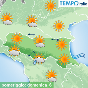 Mappa pomeriggio per la giornata del 2026-09-06