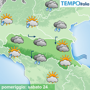 Mappa pomeriggio per la giornata del 2026-10-24