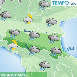 Mappa sera per la giornata del 2026-02-04