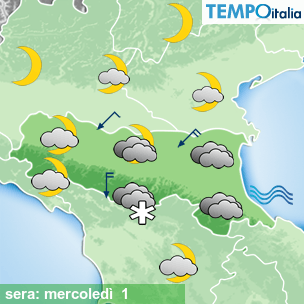 Mappa sera per la giornata del 2026-04-01