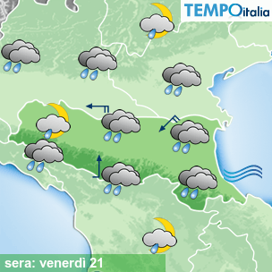 Mappa sera per la giornata del 2026-08-21