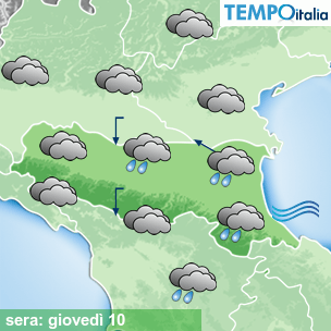 Mappa sera per la giornata del 2026-09-10