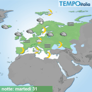 Mappa notte per la giornata del 2024-12-31