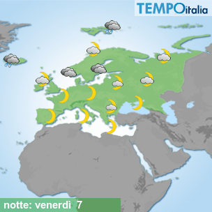 Mappa notte per la giornata del 2026-08-07