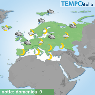 Mappa notte per la giornata del 2026-08-09