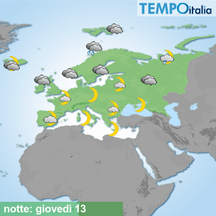 Mappa notte per la giornata del 2026-08-13