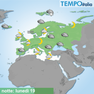 Mappa notte per la giornata del 2026-10-19