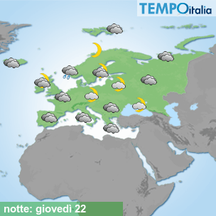 Mappa notte per la giornata del 2026-10-22
