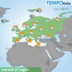 Mappa Giornaliera per la giornata di mercoledì 16 marzo