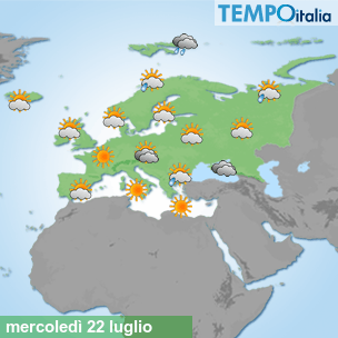 Mappa Giornaliera per la giornata di mercoledì 16 marzo