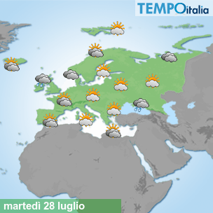Mappa Giornaliera per la giornata di mercoledì 16 marzo