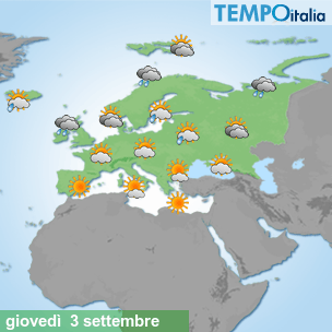 Mappa Giornaliera per la giornata di mercoledì 16 marzo