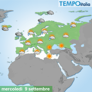 Mappa Giornaliera per la giornata di mercoledì 16 marzo