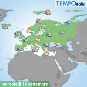 Mappa Giornaliera per la giornata di mercoledì 16 marzo
