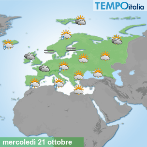 Mappa Giornaliera per la giornata di mercoledì 16 marzo