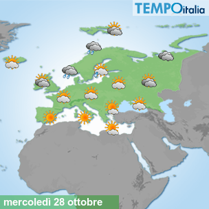Mappa Giornaliera per la giornata di mercoledì 16 marzo