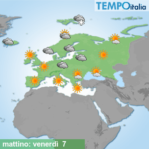 Mappa mattino per la giornata del 2026-08-07