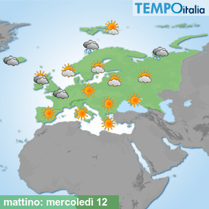Mappa mattino per la giornata del 2026-08-12