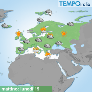 Mappa mattino per la giornata del 2026-10-19
