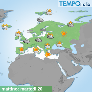 Mappa mattino per la giornata del 2026-10-20