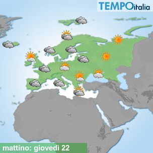 Mappa mattino per la giornata del 2026-10-22