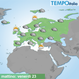 Mappa mattino per la giornata del 2026-10-23