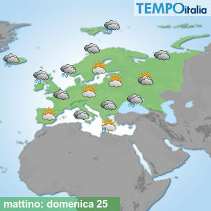 Mappa mattino per la giornata del 2026-10-25