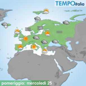 Mappa pomeriggio per la giornata del 2024-12-25