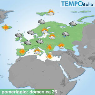 Mappa pomeriggio per la giornata del 2026-07-26