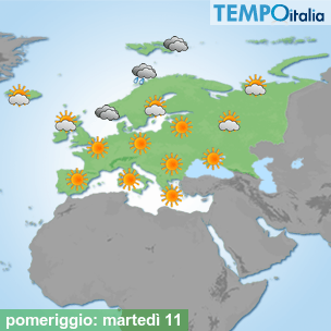 Mappa pomeriggio per la giornata del 2026-08-11