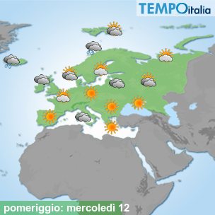 Mappa pomeriggio per la giornata del 2026-08-12