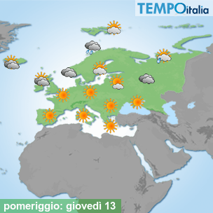 Mappa pomeriggio per la giornata del 2026-08-13
