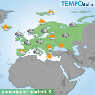Mappa pomeriggio per la giornata del 2026-09-08