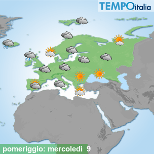 Mappa pomeriggio per la giornata del 2026-09-09
