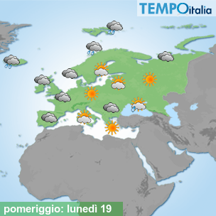 Mappa pomeriggio per la giornata del 2026-10-19