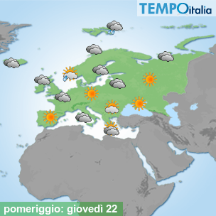 Mappa pomeriggio per la giornata del 2026-10-22