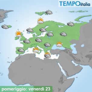 Mappa pomeriggio per la giornata del 2026-10-23