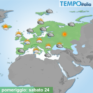 Mappa pomeriggio per la giornata del 2026-10-24
