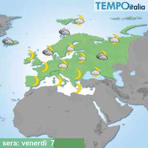 Mappa sera per la giornata del 2026-08-07