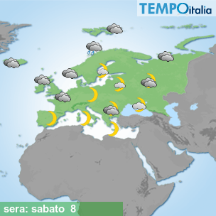 Mappa sera per la giornata del 2026-08-08