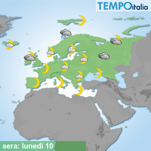 Mappa sera per la giornata del 2026-08-10