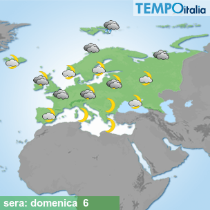 Mappa sera per la giornata del 2026-09-06