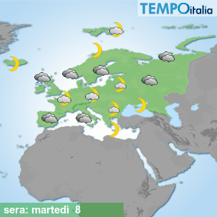 Mappa sera per la giornata del 2026-09-08
